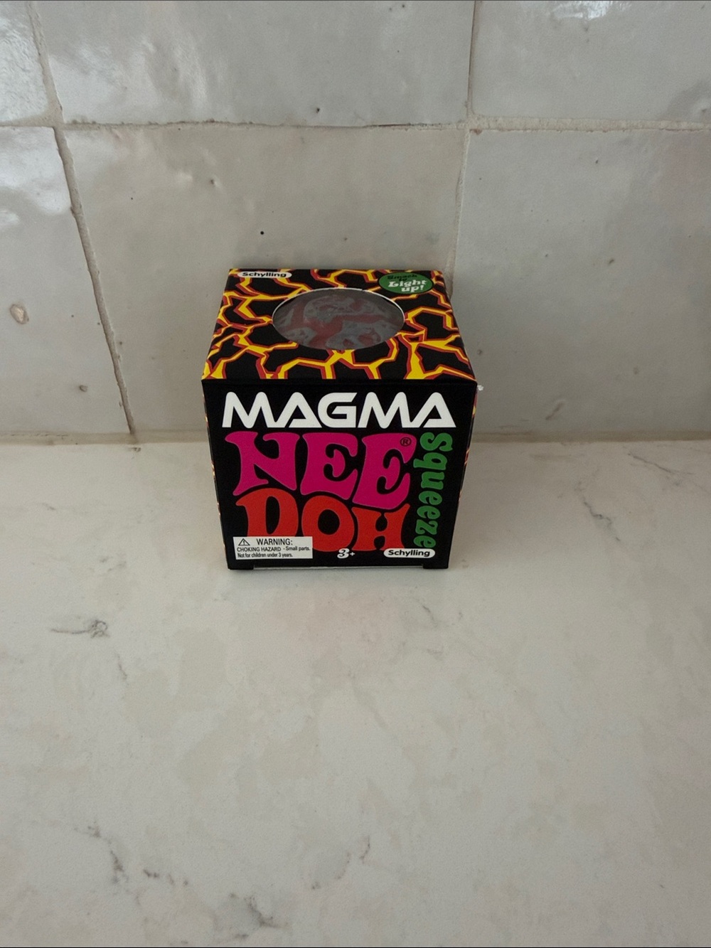 NEW IN BOX NeeDoh Magma Squishy - Black & Orange